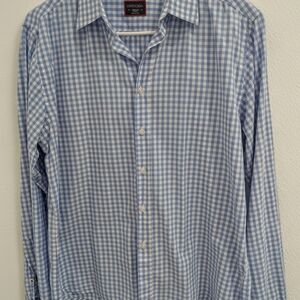 Untuckit Light Blue Gingham Men's Shirt